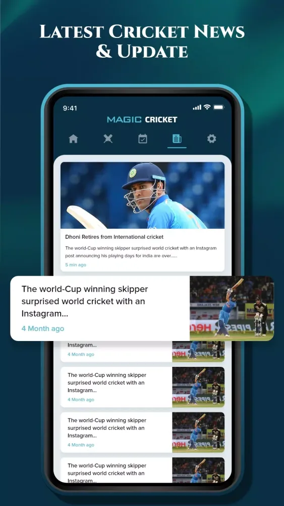 Zrzuty ekranu Magic Cricket Live Line