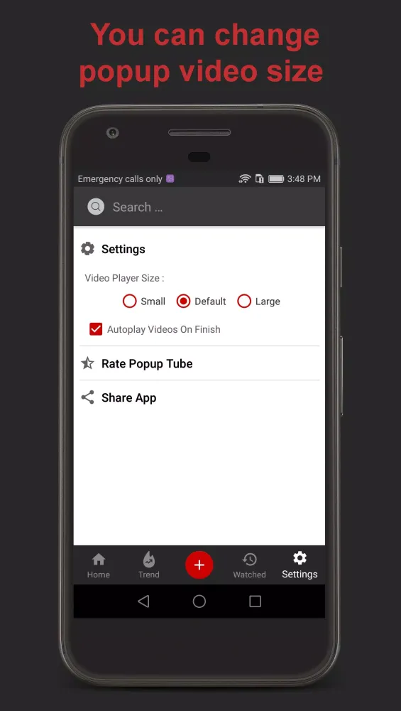 PopupTube Screenshots