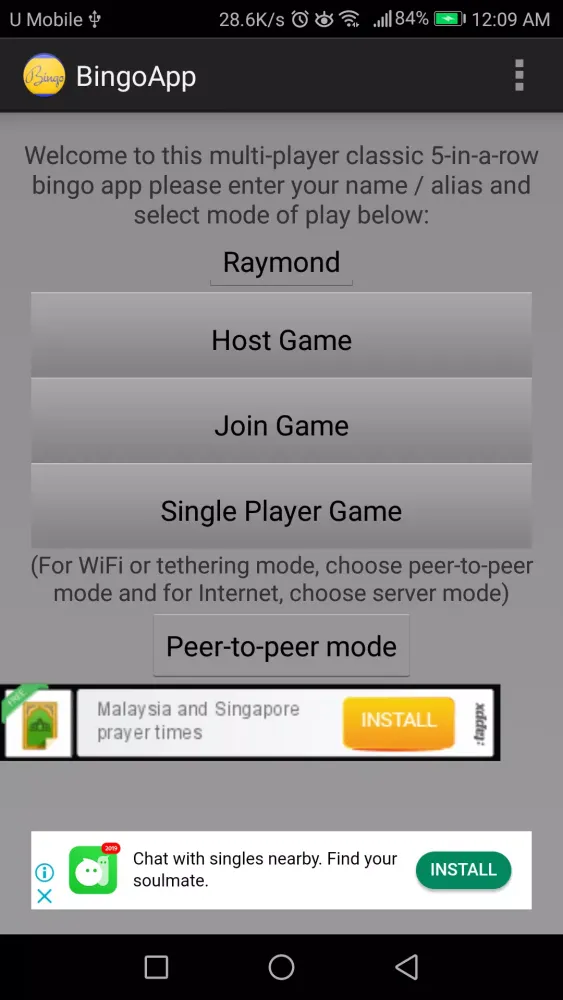Zrzuty ekranu Bingo App