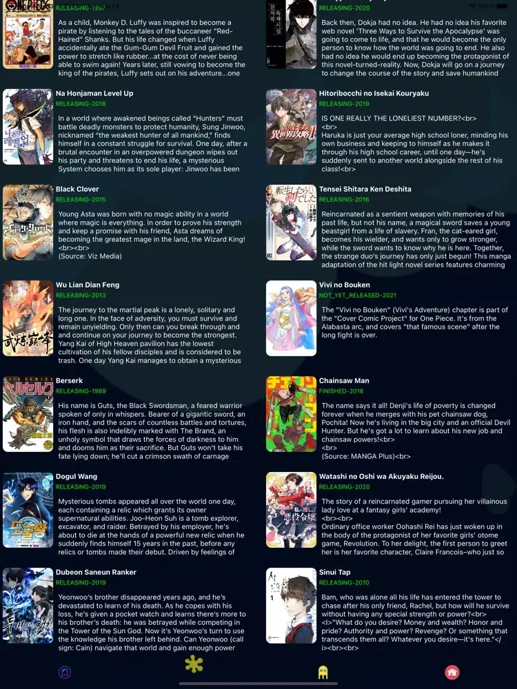 Katsu Anime Manga Orion Quiz iPad 應用截圖
