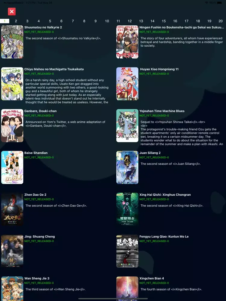 Katsu Anime Manga Orion Quiz iPad 應用截圖