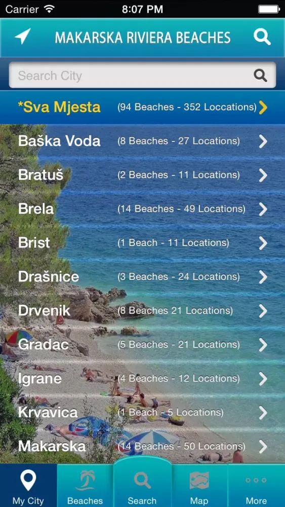 تصاویر Makarska Riviera Beaches