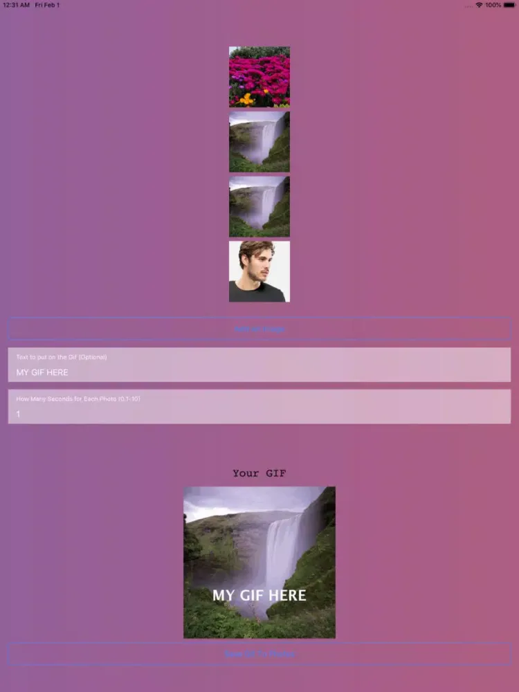 Screenshot di GifMake: Gif from Photos,Video iPad 