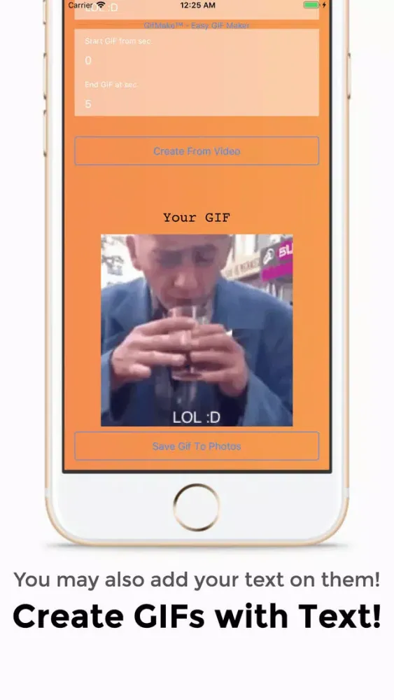 Screenshot di GifMake: Gif from Photos,Video