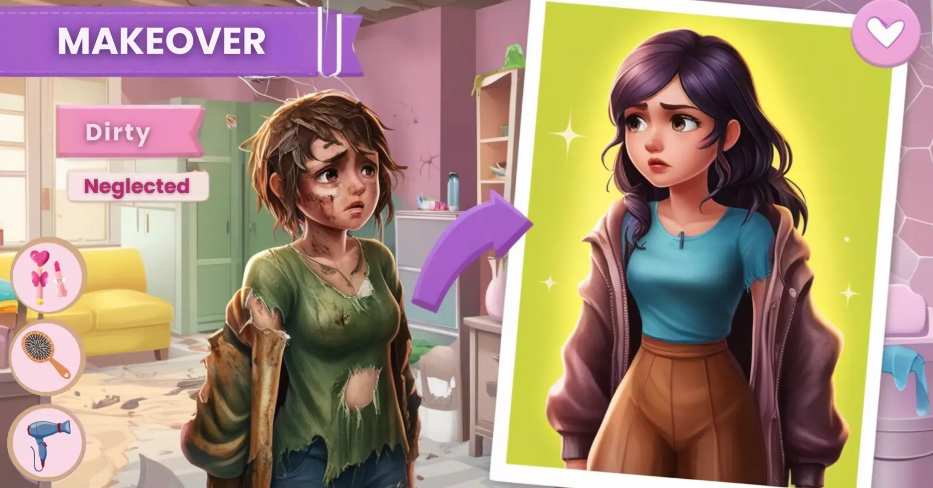 Makeover Magic -Match 3 Puzzle Ekran Görüntüleri