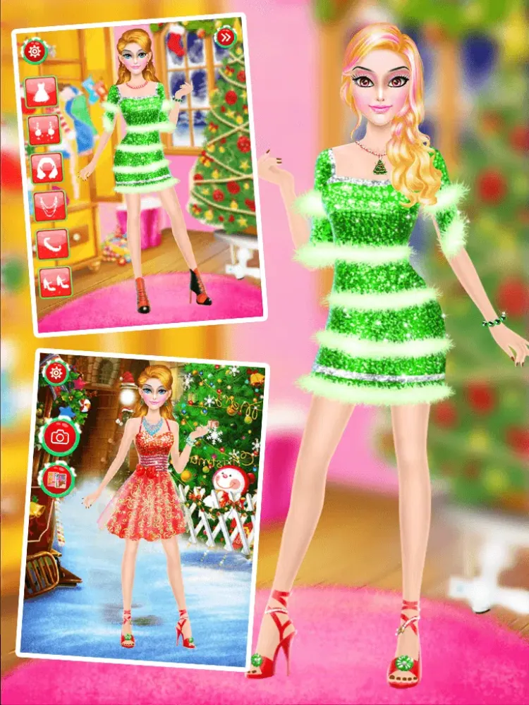 Christmas Girl Makeup & Makeover スクリーンショット