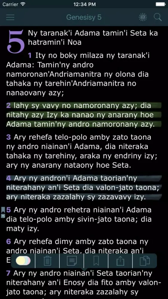 Скриншоты Baiboly (Malagasy Holy Bible)
