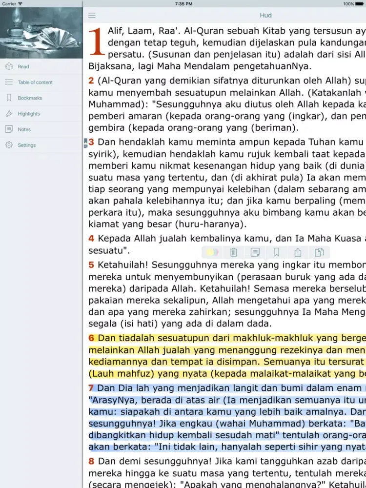 Captures d'écran de Al-Quran dalam Bahasa Melayu (Quran in Malay) iPad 