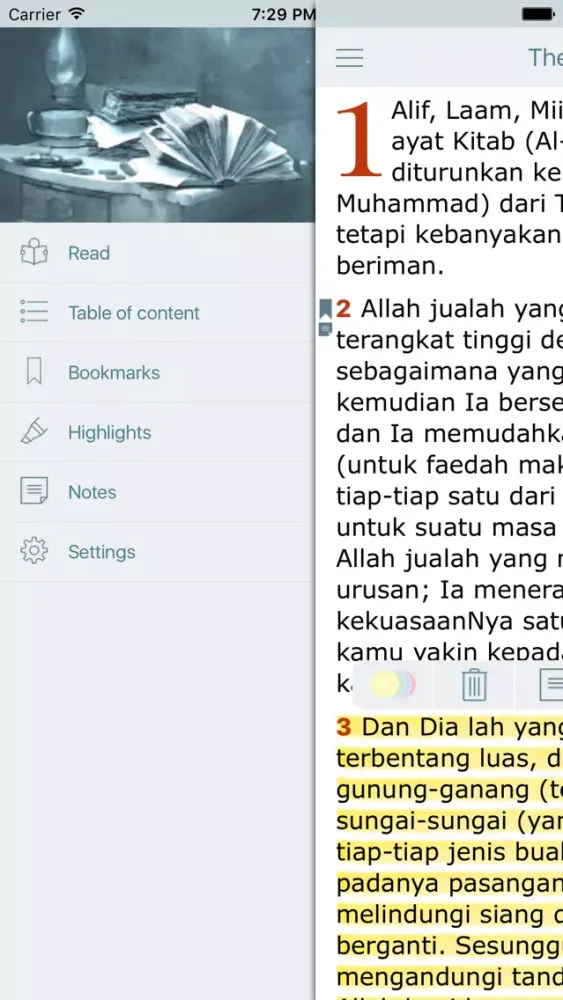 Captures d'écran de Al-Quran dalam Bahasa Melayu (Quran in Malay)
