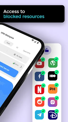 VPN Malaysia: get Malaysian IP स्क्रीनशॉट