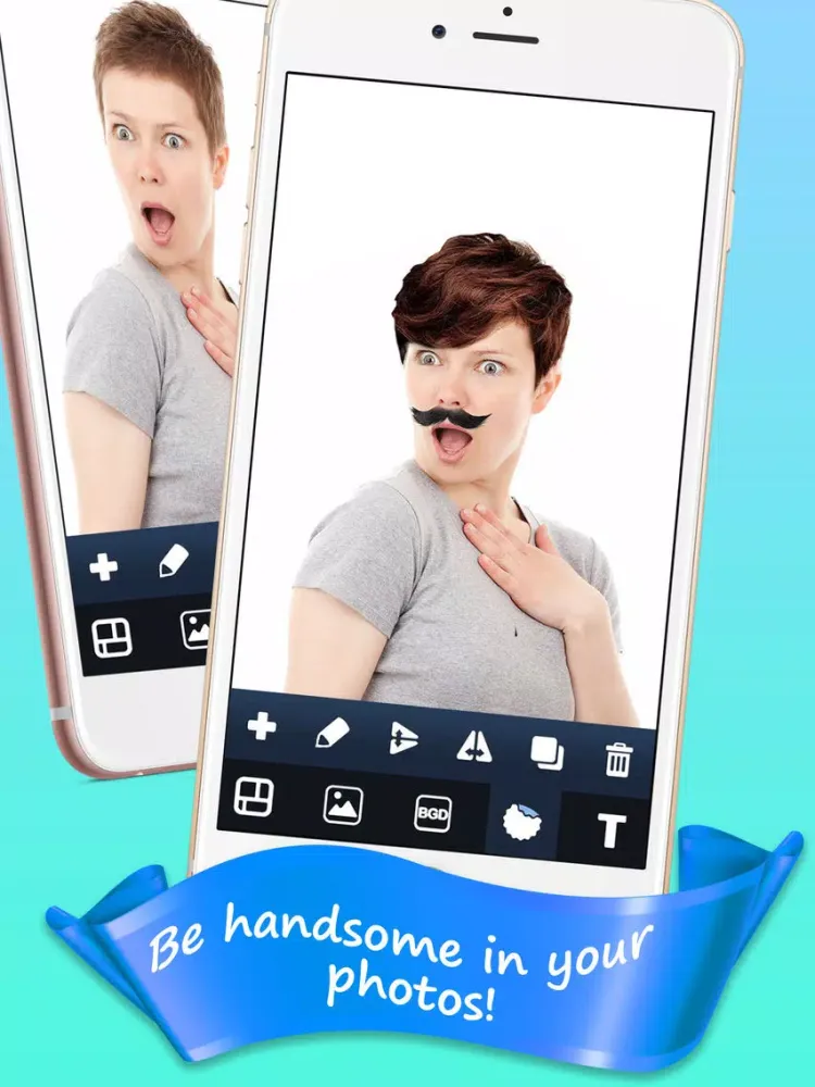 Man Hairstyle and Beard Salon iPad 应用截图