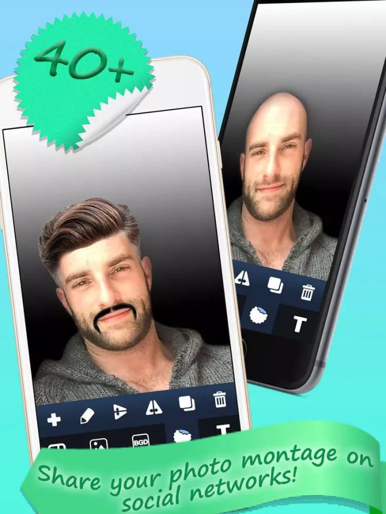 Man Hairstyle and Beard Salon iPad 应用截图