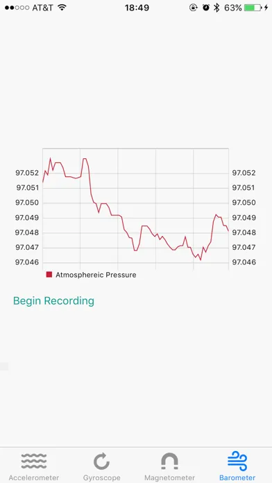Gyro - Record Device Motion Data سکرین شاٹس