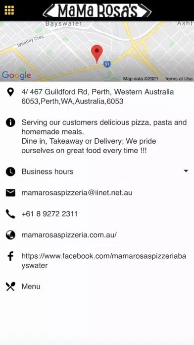 Capturas de pantalla de Mama Rosa's Pizzeria