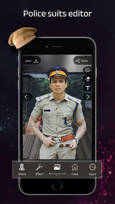 Man Police Photo Suit应用截图