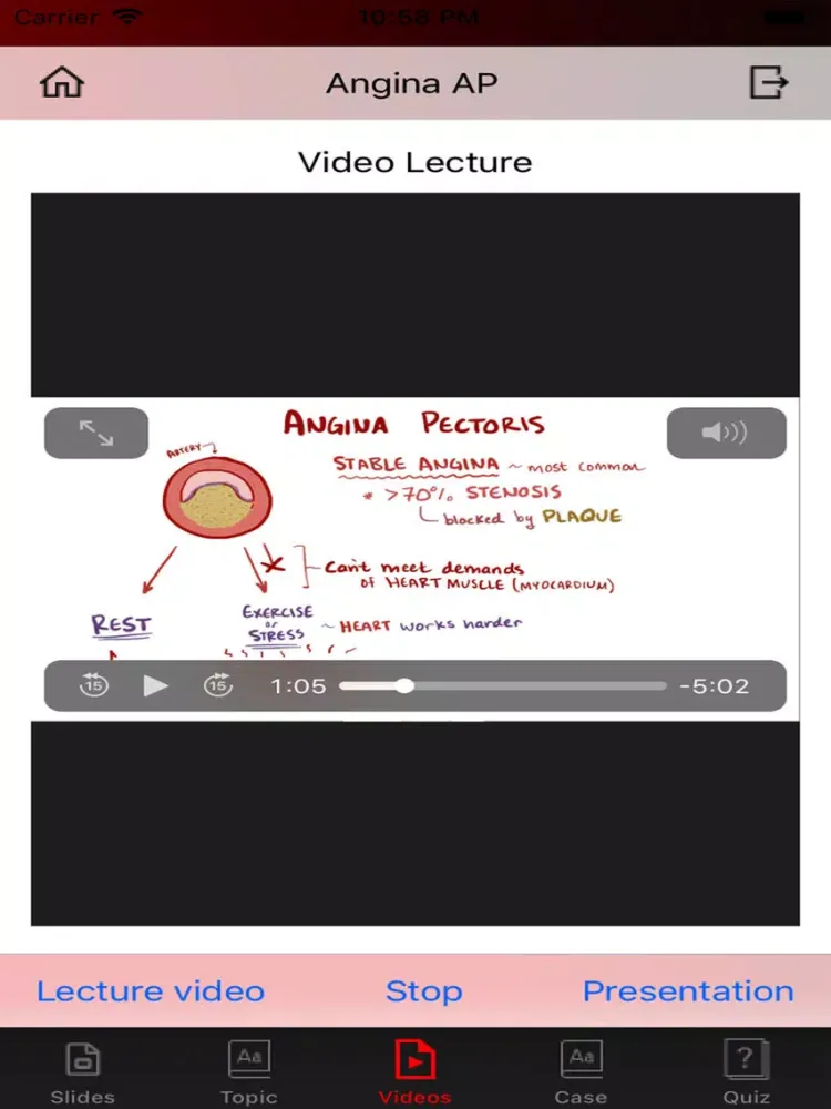 Angina offline iPad  Screenshots