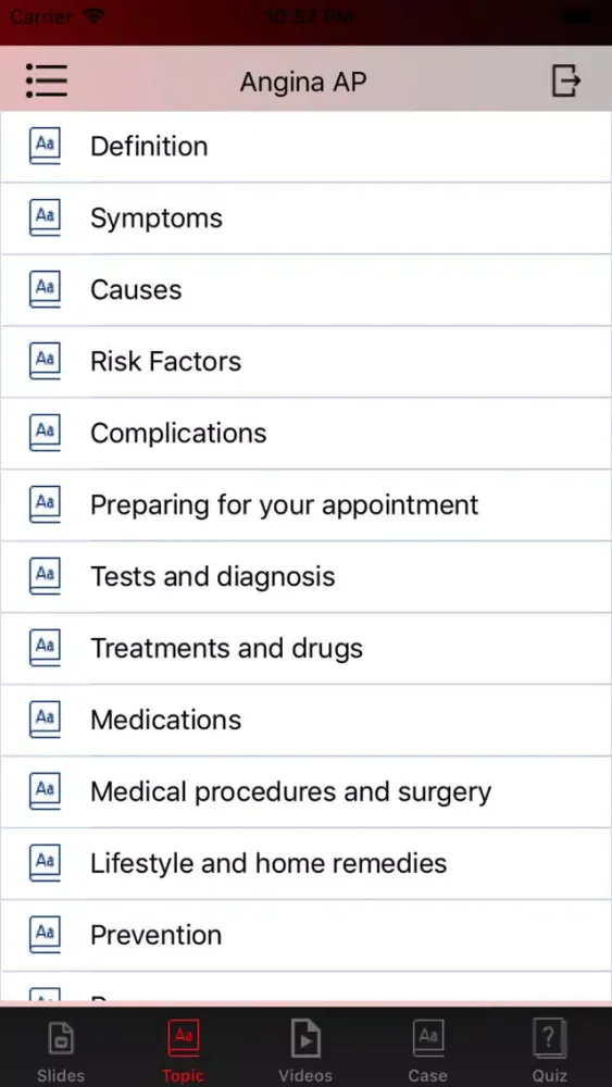 Angina offline Screenshots