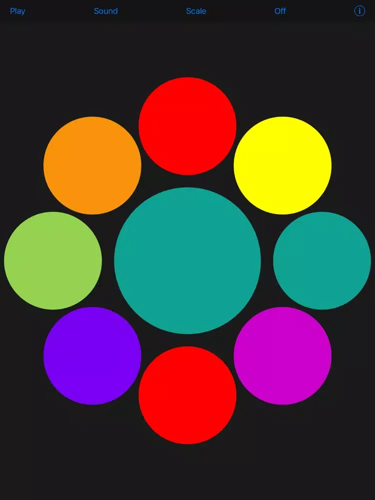 Ảnh chụp màn hình của Mandala Music iPad 