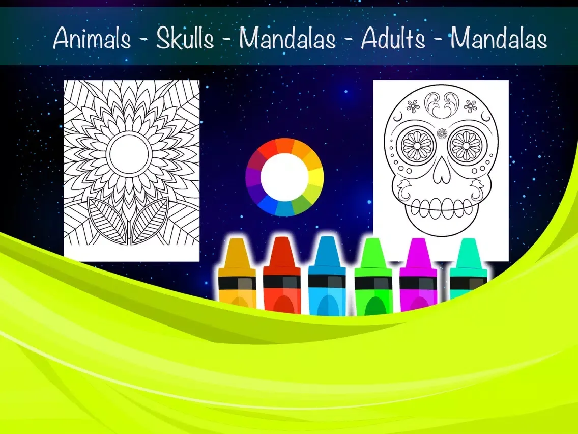 Zrzuty ekranu Mandalas Book Multi Paint iPad 