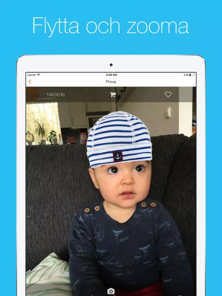 Screenshot di TryOnBaby - Hitta och prova kläder till din bebis iPad 