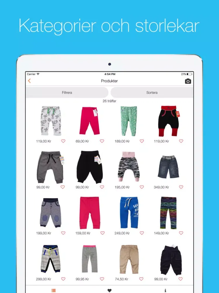 Screenshot di TryOnBaby - Hitta och prova kläder till din bebis iPad 