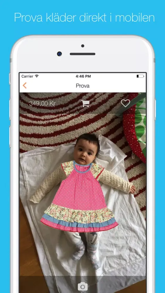 Screenshot di TryOnBaby - Hitta och prova kläder till din bebis