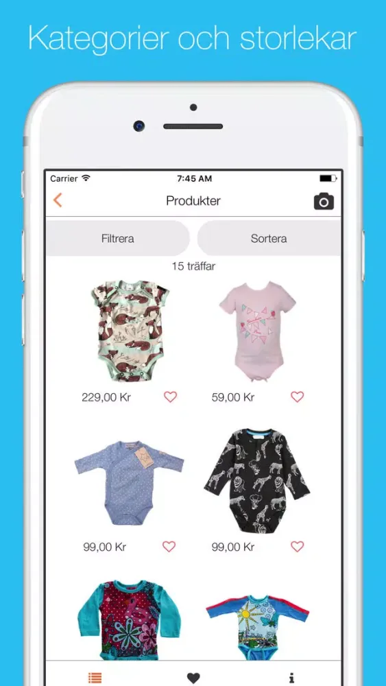 Screenshot di TryOnBaby - Hitta och prova kläder till din bebis