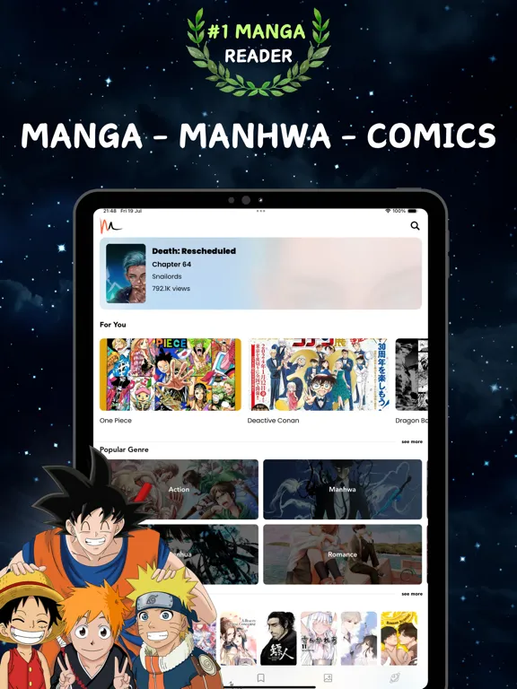 Capturas de pantalla de Manga Reader: Infinity iPad 