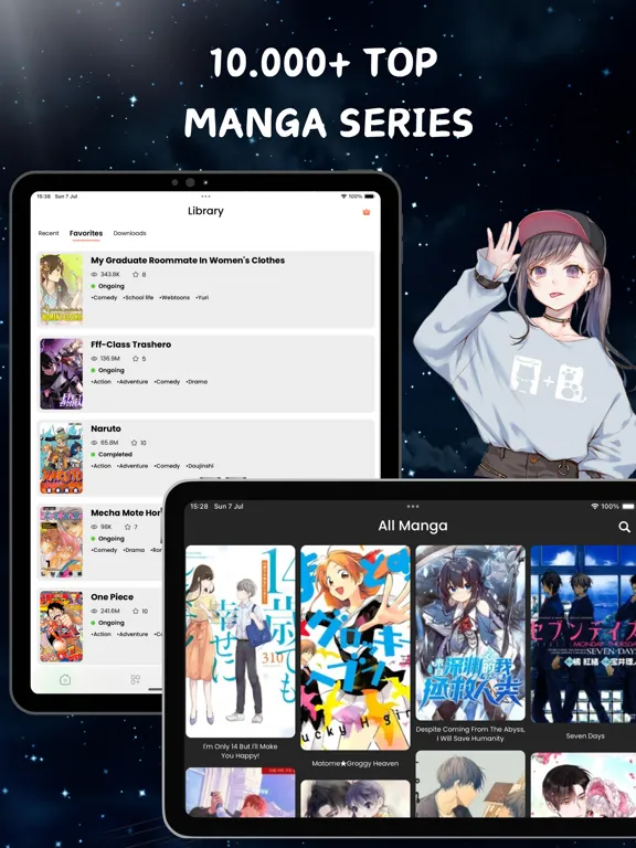 Capturas de pantalla de Manga Reader: Infinity iPad 