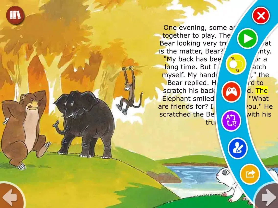 Capturas de pantalla de The Bear's Back - Interactive eBook in English for children with puzzles and learning games iPad 