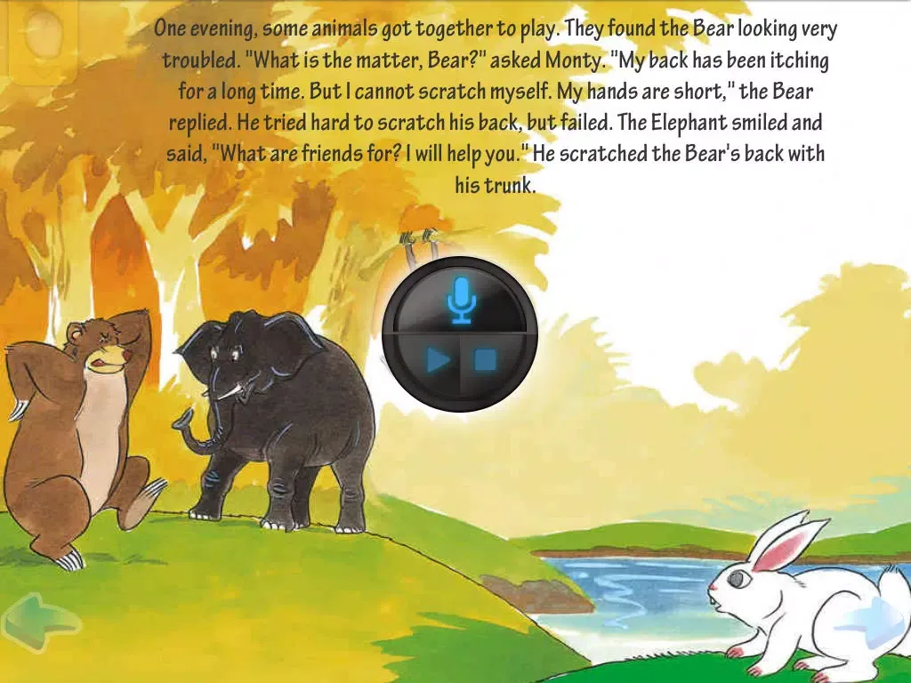 Capturas de pantalla de The Bear's Back - Interactive eBook in English for children with puzzles and learning games iPad 