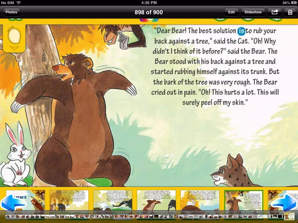 Capturas de pantalla de The Bear's Back - Interactive eBook in English for children with puzzles and learning games iPad 