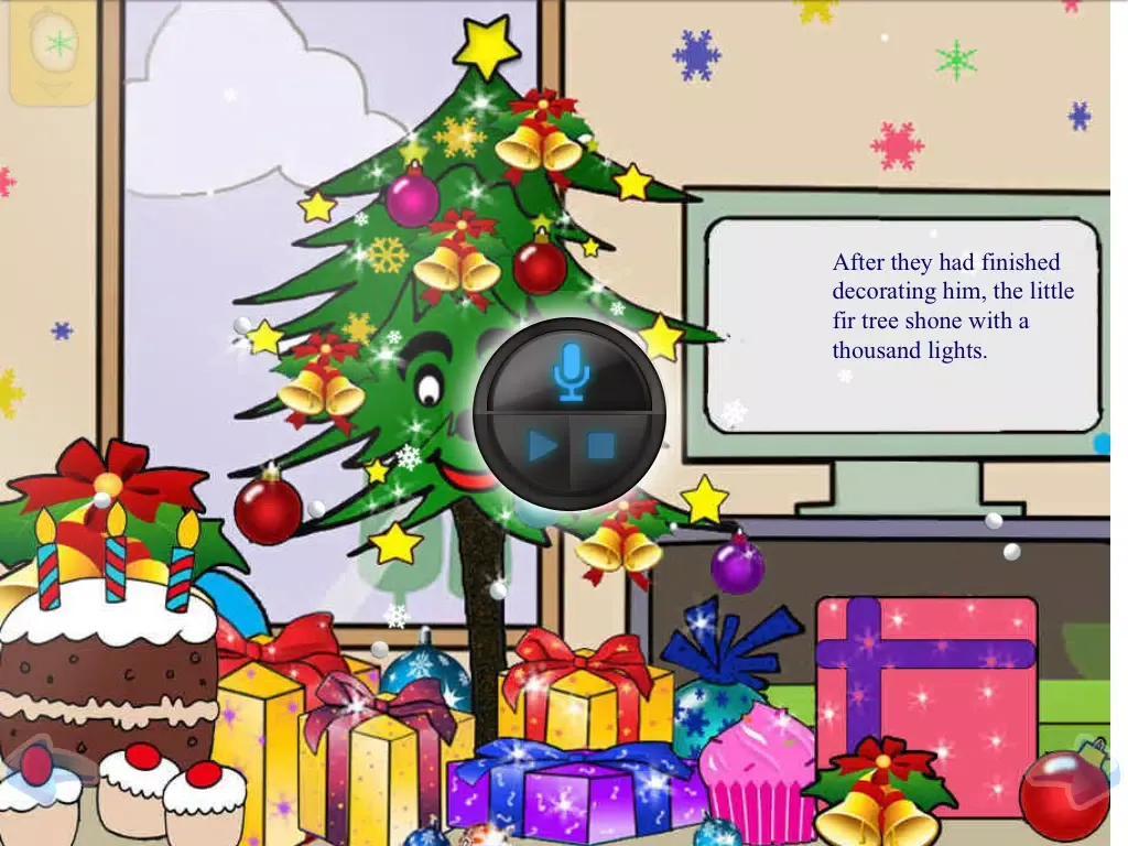 ภาพหน้าจอของ The Little Christmas Tree - Interactive eBook in English for children with puzzles and learning games iPad 