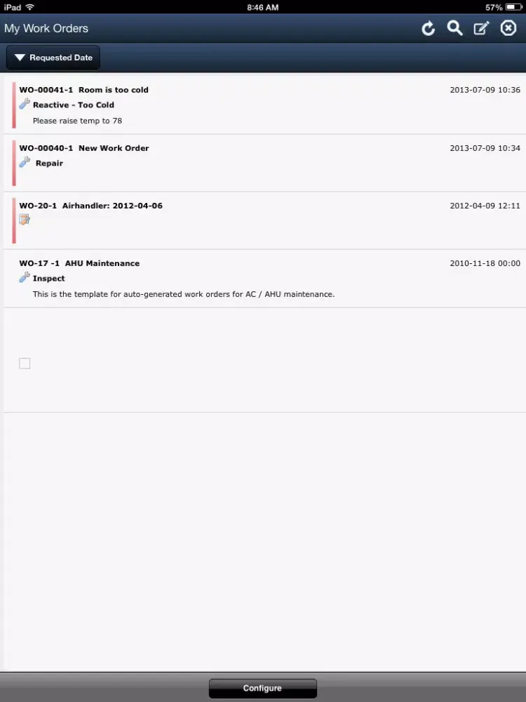Manhattan Mobile Workorders iPad 應用截圖
