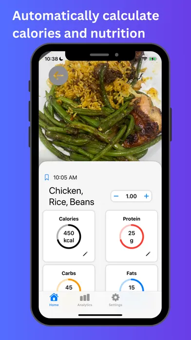 Zrzuty ekranu CalX - AI Calorie Counter