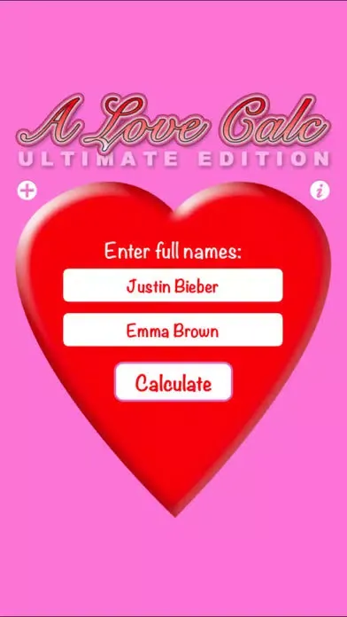 Capturas de tela do A Love Calc: Ultimate Edition