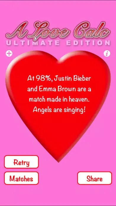 Capturas de tela do A Love Calc: Ultimate Edition