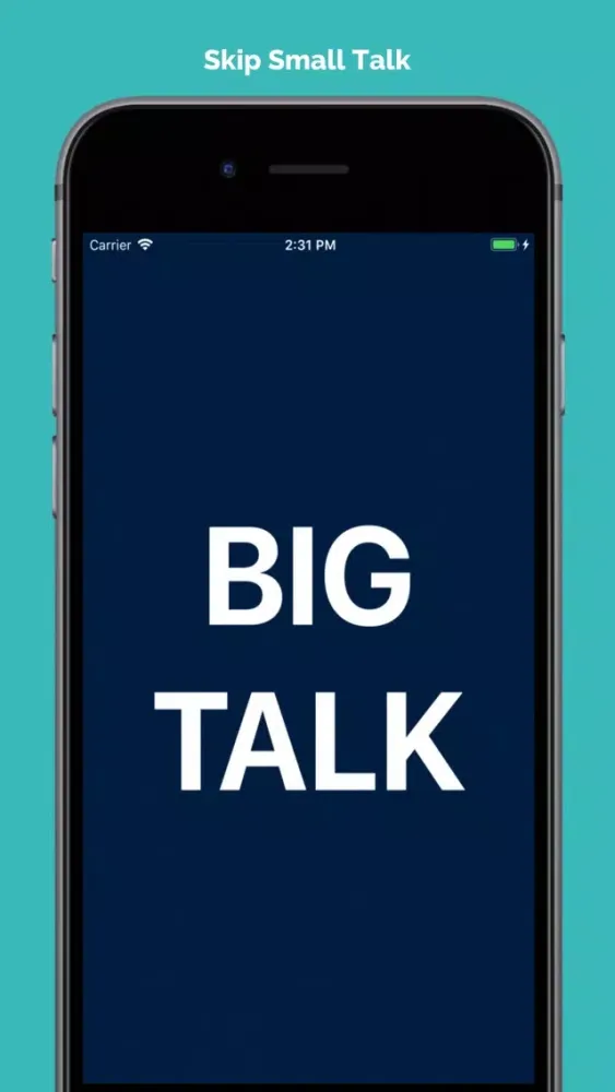 Capturas de tela do Big Talk: Skip small talk