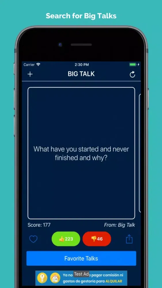 Capturas de tela do Big Talk: Skip small talk