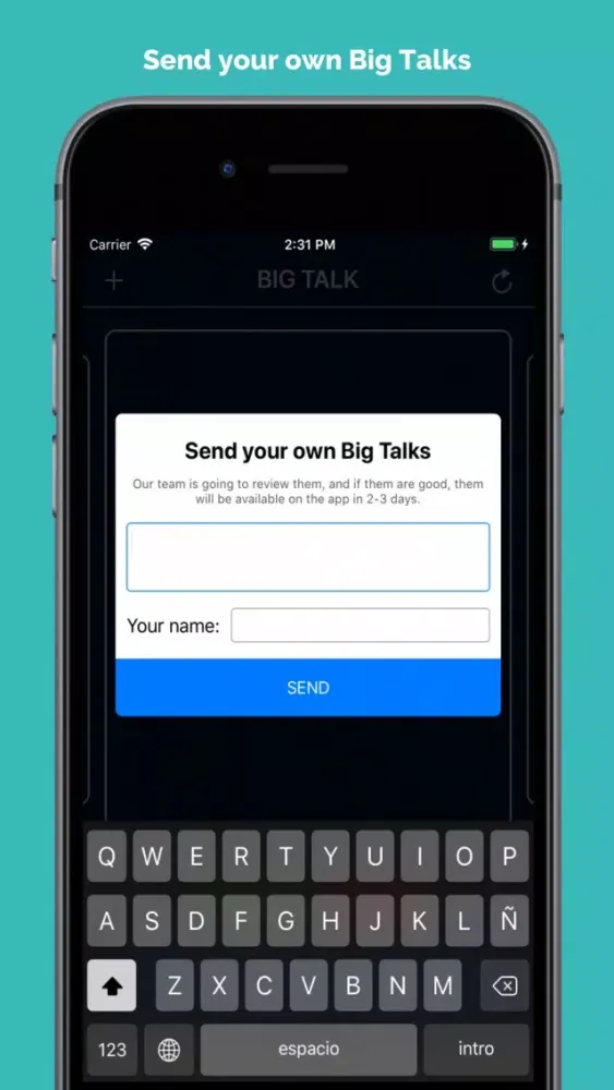 Capturas de tela do Big Talk: Skip small talk