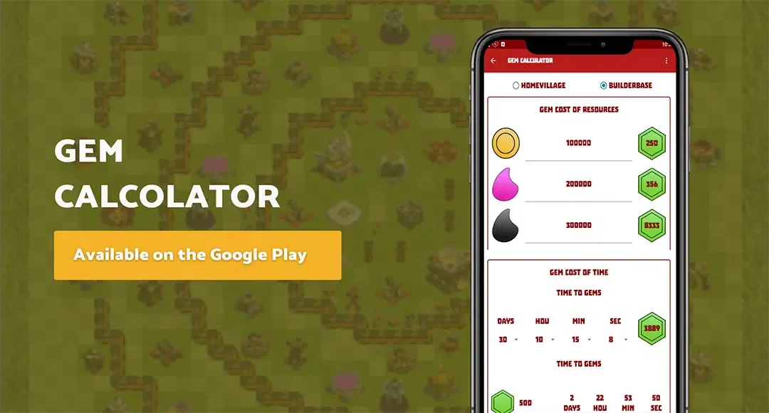 Capturas de pantalla de clash maps layout Base link