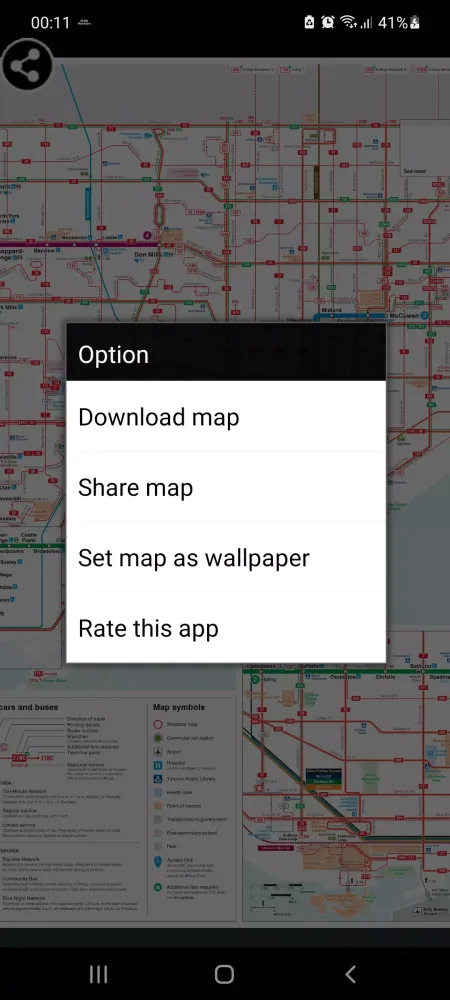 Toronto Bus Map Screenshots