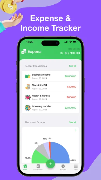 Screenshot di Expena: Budget, Track Expenses