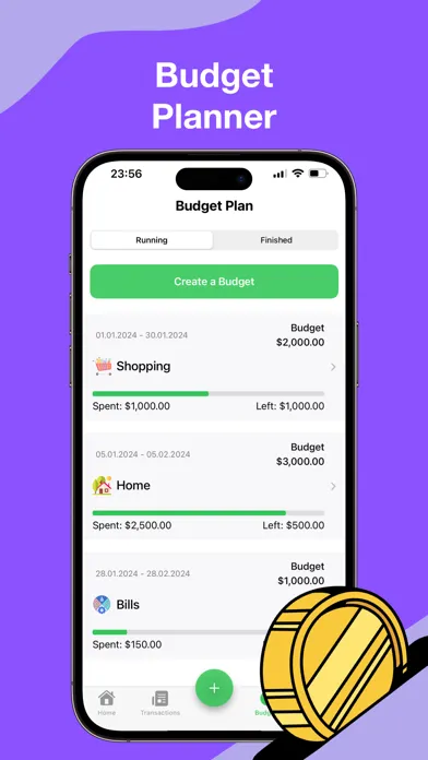 Screenshot di Expena: Budget, Track Expenses