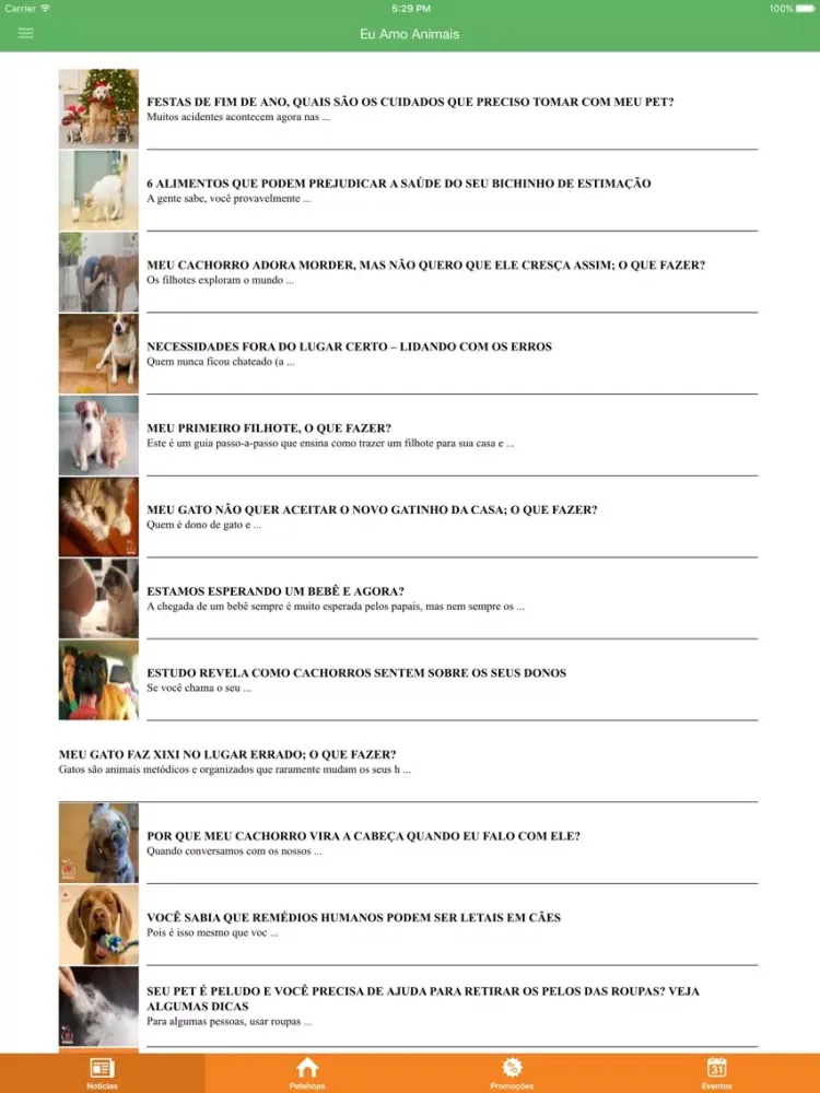 تصاویر Eu Amo Animais iPad 