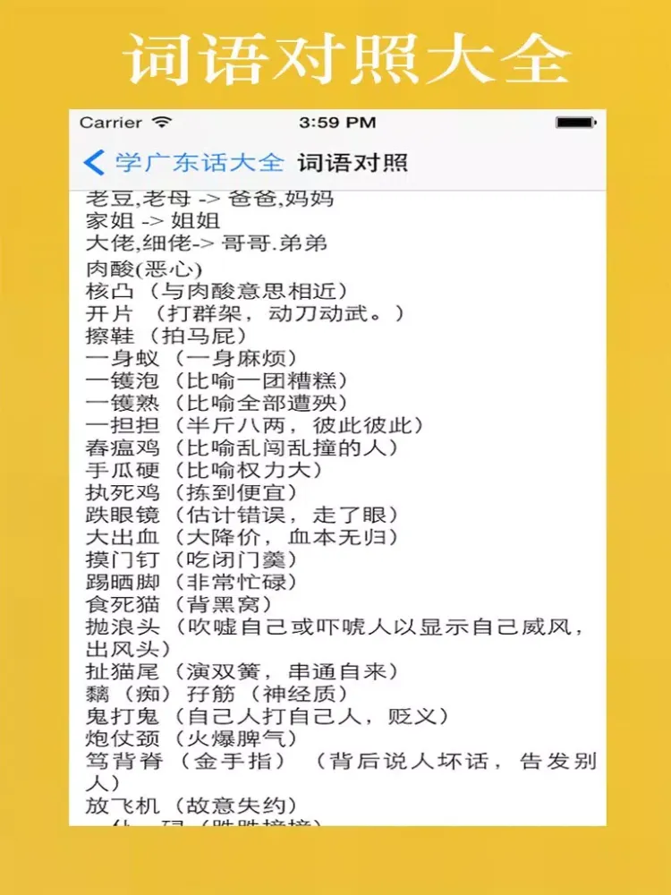 Tangkapan skrin 学广东话大全 iPad 