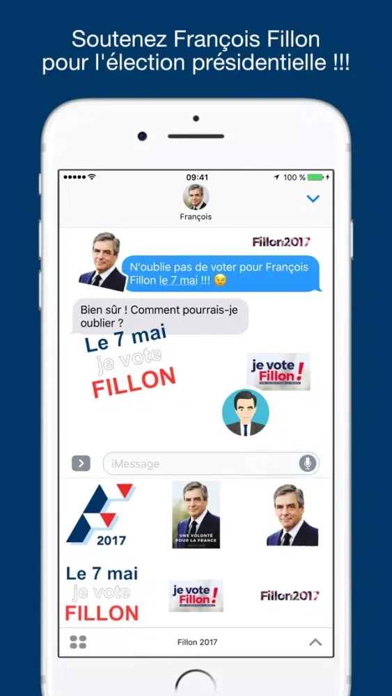 Captures d'écran de Fillon 2017 - Stickers