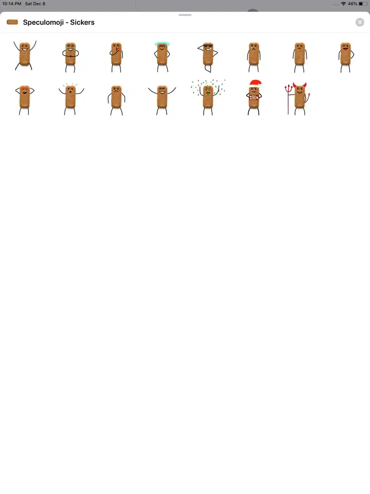 Ảnh chụp màn hình của Speculomoji - Stickers iPad 