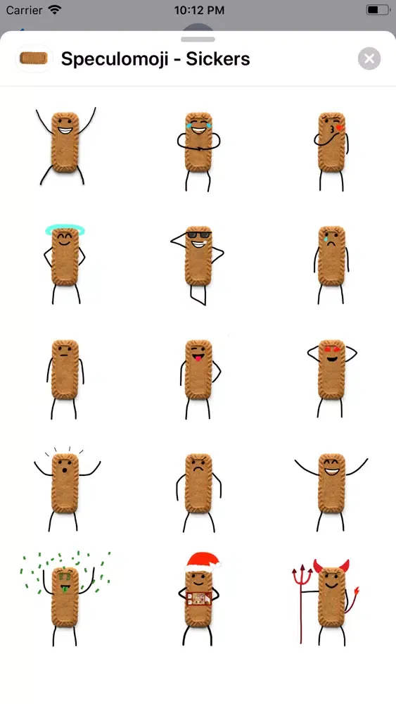 Ảnh chụp màn hình của Speculomoji - Stickers