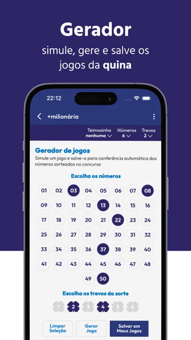 Скриншоты Loterias: Resultados e Gerador